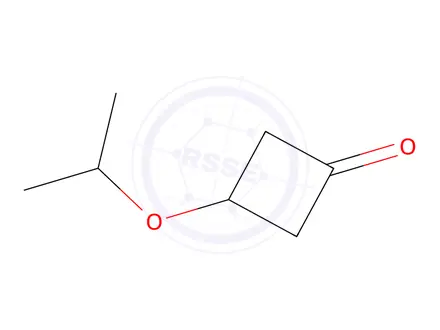 Chemical structure of 3-(propan-2-yloxy)cyclobutan-1-one