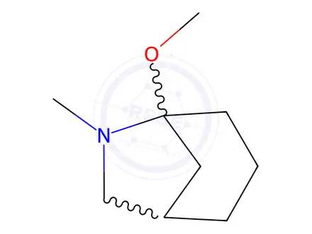 Chemical structure of 5-Methoxy-6-methyl-6-azabicyclo[3.2.1]octane