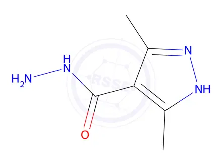 Chemical structure of 3,5-dimethyl-1H-pyrazole-4-carbohydrazide
