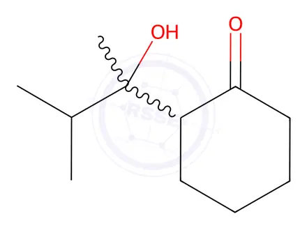Chemical structure of Cyclohexanone, 2-(1-hydroxy-1,2-dimethylpropyl)-
