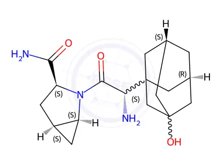 Chemical structure of Saxagliptin Impurity 6