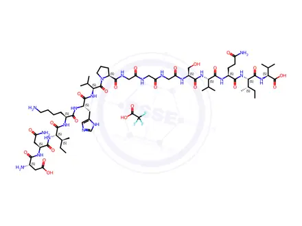Chemical structure of Tau Peptide (295-309)