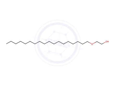Chemical structure of Polyethylene glycol octadecyl ether (40)