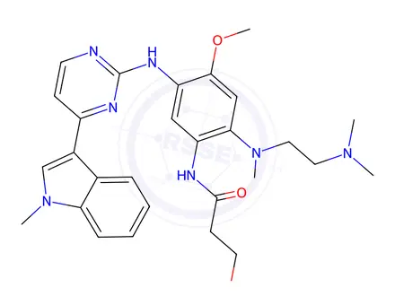 Chemical structure of Osimertinib Mesylate Impurity 46