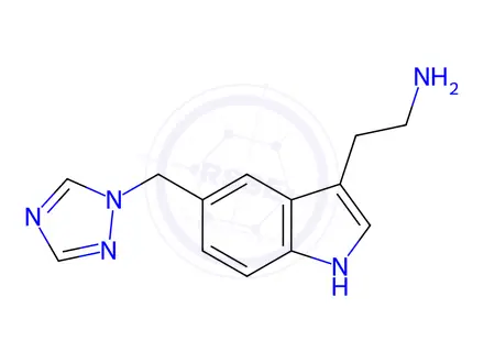 Chemical structure of N10-Didesmethyl Rizatriptan