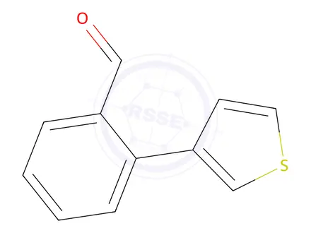 Chemical structure of 2-(Thiophen-3-yl)benzaldehyde