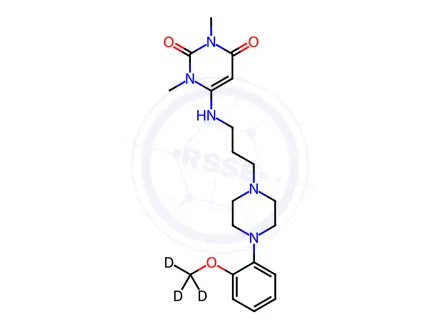 Chemical structure of Urapidil D3 (methoxy D3)