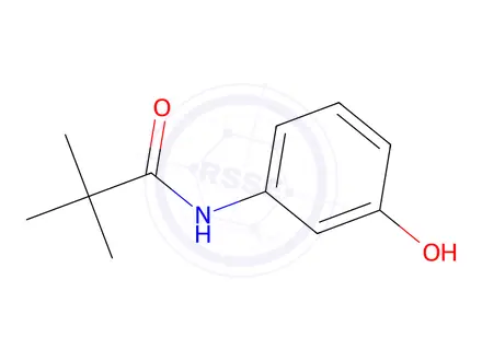 Chemical structure of N-(3-Hydroxyphenyl)pivalamide