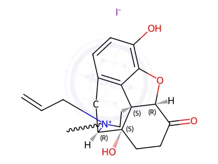 Chemical structure of Naloxone methiodide
