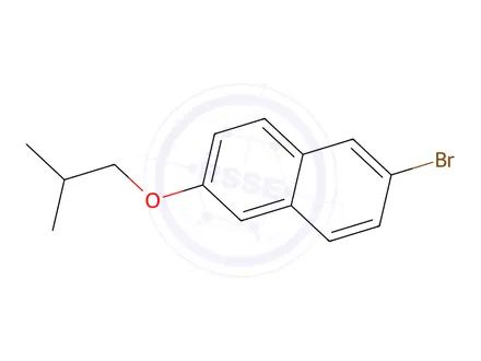 Chemical structure of 2-Bromo-6-isobutoxynaphthalene