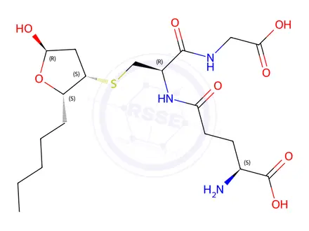 Chemical structure of 3S,4S-GSHNE (cyclized)