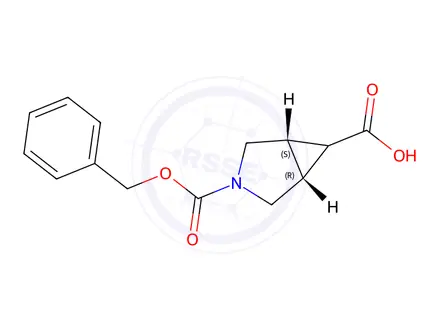 Chemical structure of Exo-3-cbz-3-azabicyclo[3.1.0]hexane-6-carboxylic Acid