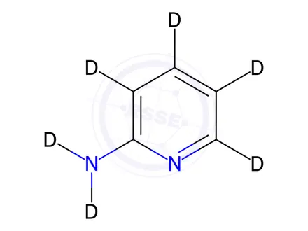 Chemical structure of 2-Aminopyridine-d6