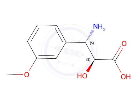 Chemical structure of (2S,3S)-3-Amino-2-hydroxy-3-(3-methoxyphenyl)propanoic acid