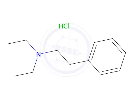 Chemical structure of N,N-Diethylphenylethylamine hydrochloride