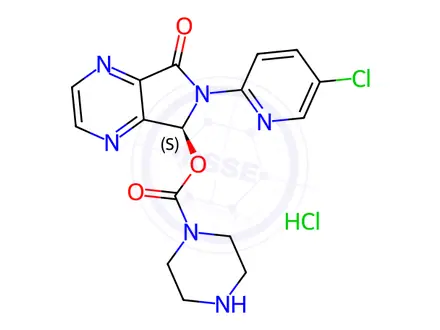 Chemical structure of N-Demethyl Eszopiclone Hydrochloride Salt