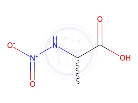 Chemical structure of Alanine, N-nitro-(9CI)