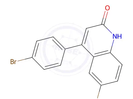 Chemical structure of 6-Bromo-4-(4-bromophenyl)quinolin-2(1H)-one