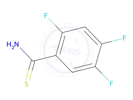 Chemical structure of 2,4,5-trifluorobenzothioamide