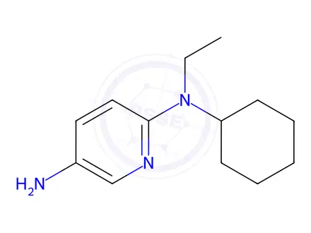 Chemical structure of N2-cyclohexyl-N2-ethylpyridine-2,5-diamine