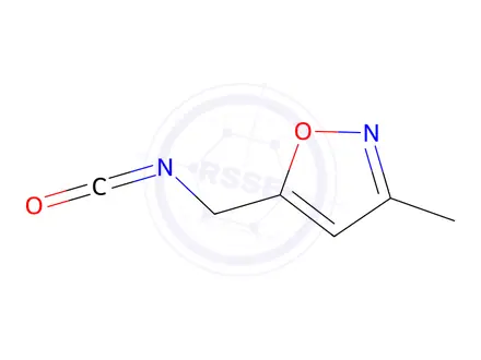 Chemical structure of 5-(isocyanatomethyl)-3-methyl-1,2-oxazole