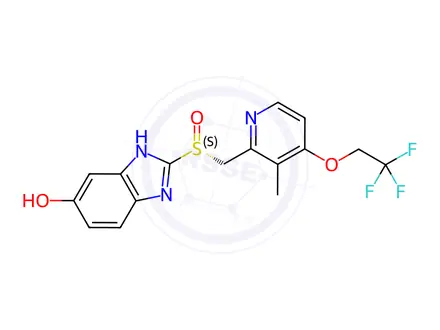 Chemical structure of 5-Hydroxy Dexlansoprazole