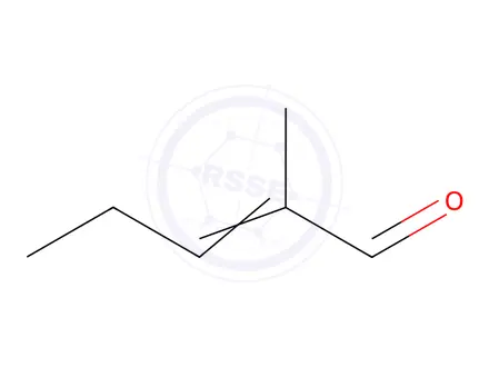 Chemical structure of 2-Methyl-2-pentenal Solution in Acetone