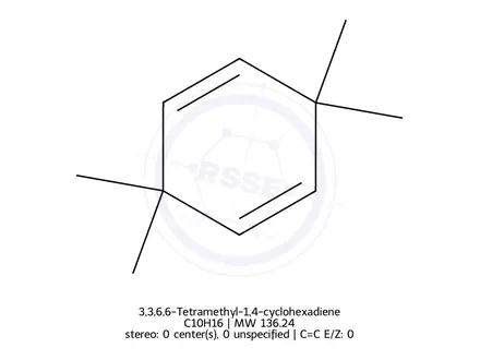 Chemical structure of 3,3,6,6-Tetramethyl-1,4-cyclohexadiene