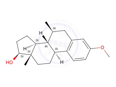 Chemical structure of (7β,17β)-3-Methoxy-7-methyl-estra-1,3,5(10)-trien-17-ol