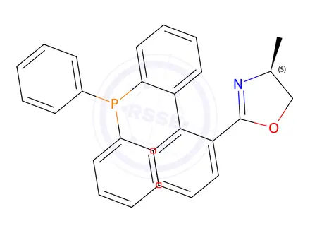 Chemical structure of (S)-2-(2'-(Diphenylphosphanyl)-[1,1'-biphenyl]-2-yl)-4-methyl-4,5-dihydrooxazole