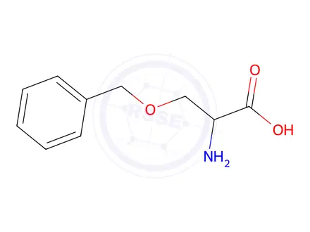 Chemical structure of 2-amino-3-(benzyloxy)propanoic acid hydrochloride