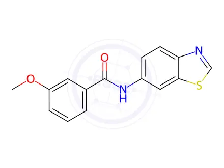 Chemical structure of N-(Benzo[d]thiazol-6-yl)-3-methoxybenzamide