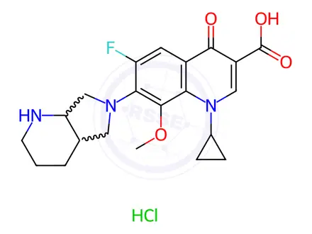 Chemical structure of Moxifloxacin Hydrochloride Impurity 166 Hydrochloride