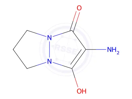 Chemical structure of 2-Amino-3-hydroxy-6,7-dihydropyrazolo[1,2-a]pyrazol-1(5H)-one