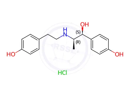 Chemical structure of Ritodrine hydrochloride