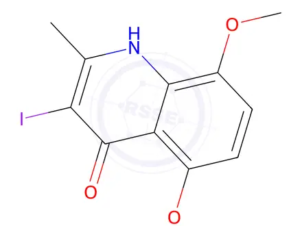 Chemical structure of 3-Iodo-5,8-dimethoxy-2-methylquinolin-4(1H)-one