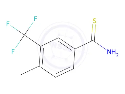Chemical structure of 4-Methyl-3-(trifluoromethyl)benzene-1-carbothioamide