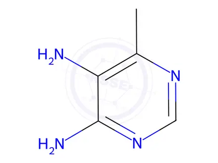 Chemical structure of 4,5-Diamino-6-methylpyrimidine