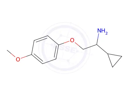Chemical structure of [1-Cyclopropyl-2-(4-methoxyphenoxy)ethyl]amine
