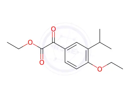 Chemical structure of ethyl 2-(4-ethoxy-3-isopropylphenyl)-2-oxoacetate