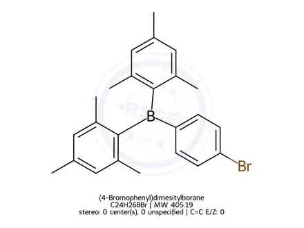 Chemical structure of (4-Bromophenyl)dimesitylborane