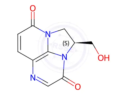 Chemical structure of (S)-2-(Hydroxymethyl)-1,2-dihydro-3H,8H-2a,5,8a-triazaacenaphthylene-3,8-dione