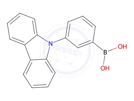 Chemical structure of 9-(3-(2-Chloropyrimidin-4-yl)phenyl)-9H-carbazole