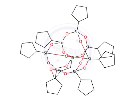 Chemical structure of PSS-GLYCIDYL-HEPTACYCLOPENTYL SUBSTITUT&