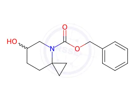 Chemical structure of benzyl 6-hydroxy-4-azaspiro[2.5]octane-4-carboxylate