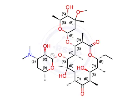 Chemical structure of Erythromycin B