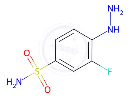 Chemical structure of 3-Fluoro-4-hydrazinylbenzenesulfonamide