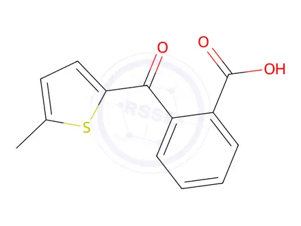 Chemical structure of 5-METHYL-2-THIENYLCARBONYL BENZOIC ACID