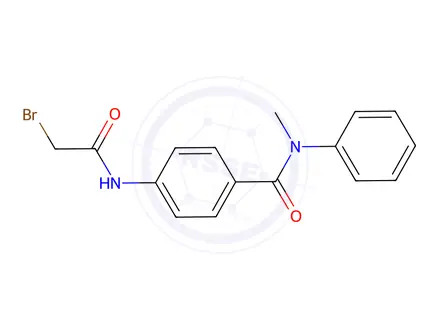 Chemical structure of 4-[(2-Bromoacetyl)amino]-N-methyl-N-phenylbenzamide