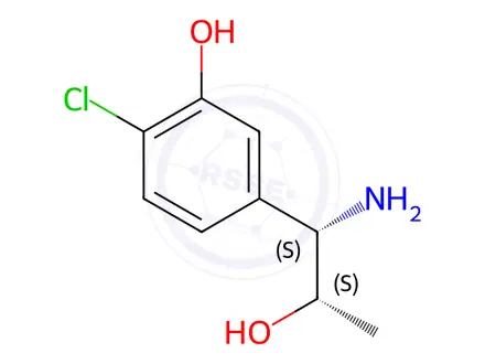 Chemical structure of 5-((1S,2S)-1-AMINO-2-HYDROXYPROPYL)-2-CHLOROPHENOL